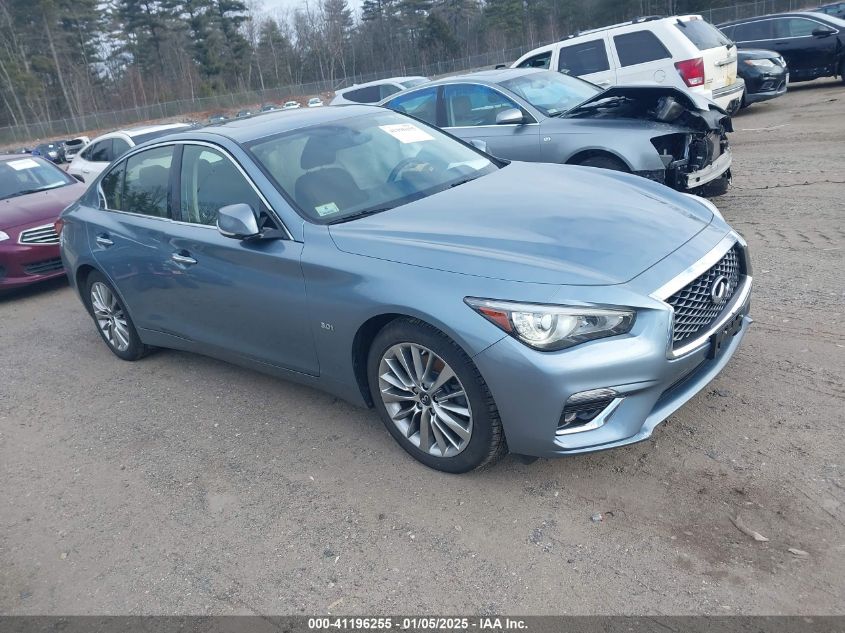 VIN JN1EV7AR8JM439487 2018 Infiniti Q50, 3.0T Luxe no.1