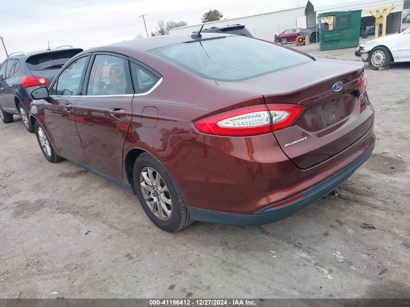 VIN 3FA6P0G72GR231667 2016 Ford Fusion, S no.3