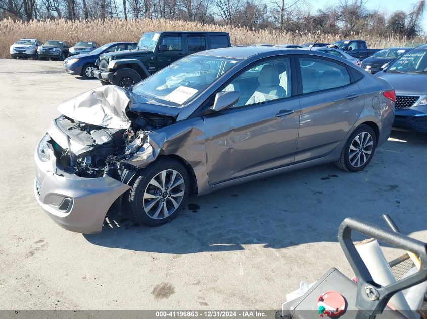 VIN KMHCT4AE3HU364984 2017 Hyundai Accent, Value Ed... no.2