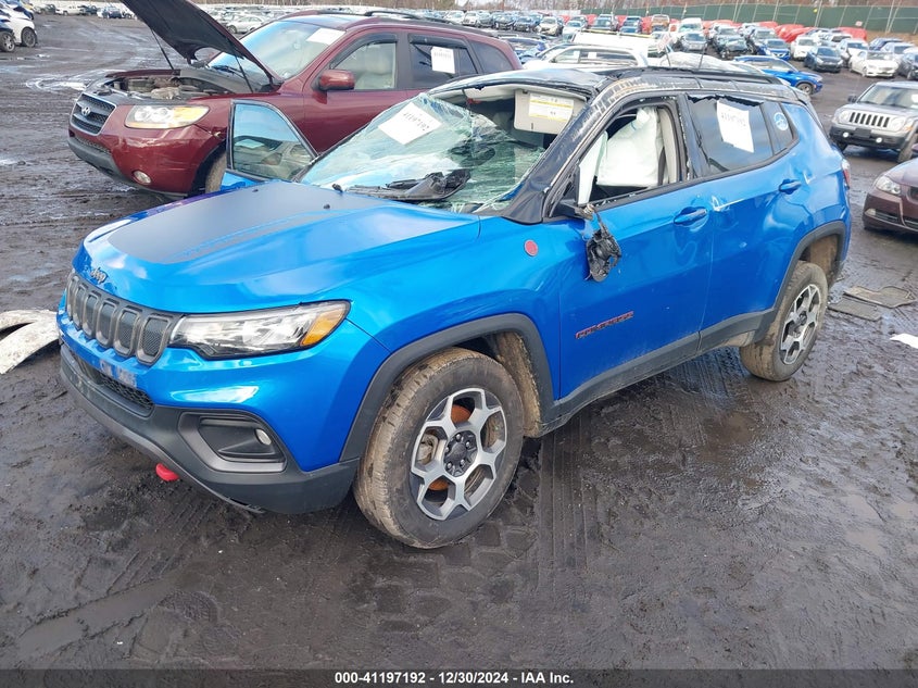 2022 JEEP COMPASS TRAILHAWK 4X4 - 3C4NJDDB6NT124743