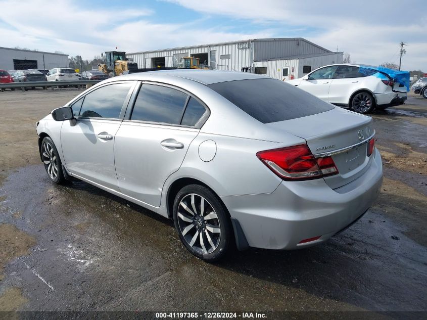 VIN 2HGFB2F90FH503166 2015 Honda Civic, Ex-L no.3