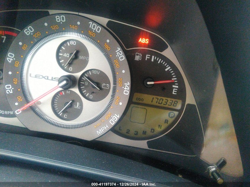 2005 Lexus Is 300 VIN: JTHBD192250097554 Lot: 41197374