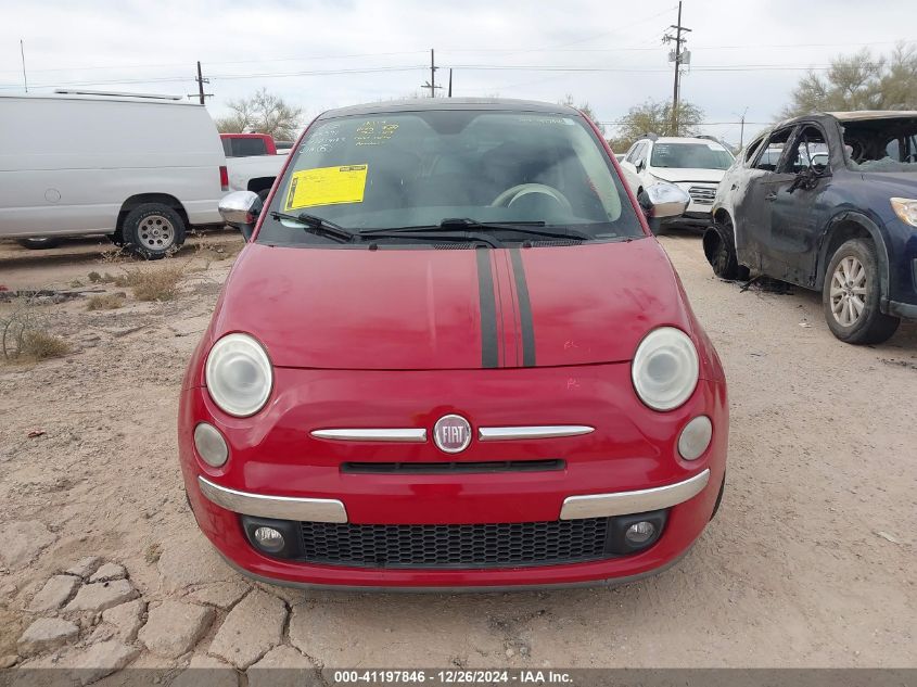 2012 Fiat 500 Lounge VIN: 3C3CFFCR8CT117765 Lot: 41197846