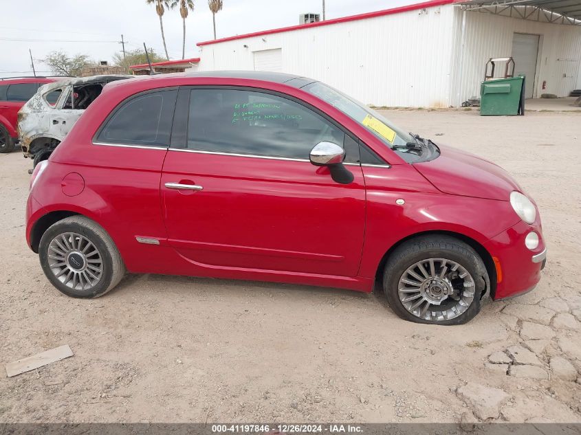 2012 Fiat 500 Lounge VIN: 3C3CFFCR8CT117765 Lot: 41197846