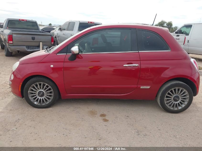 2012 Fiat 500 Lounge VIN: 3C3CFFCR8CT117765 Lot: 41197846