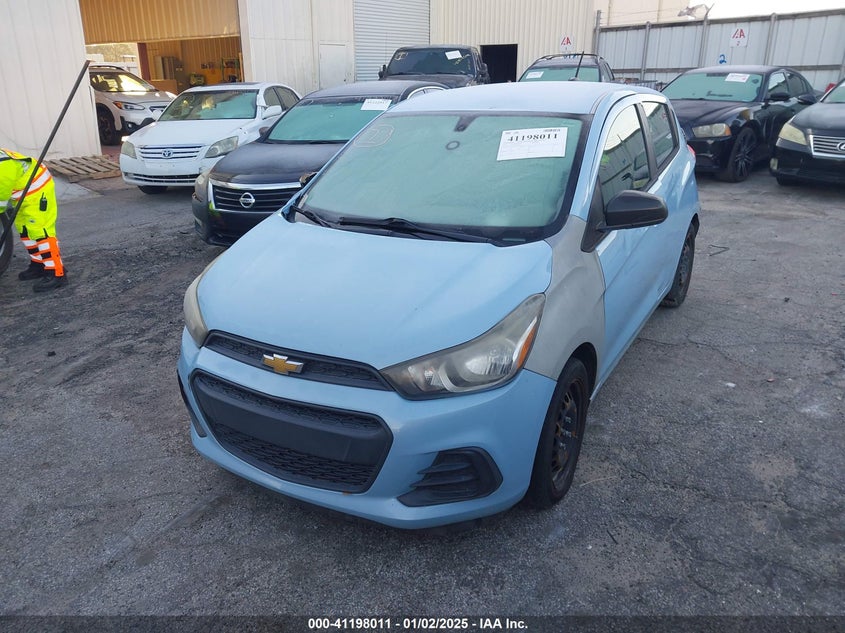 Vin: kl8cb6sa2gc628322, lot: 41688303, chevrolet spark ls cvt 20162