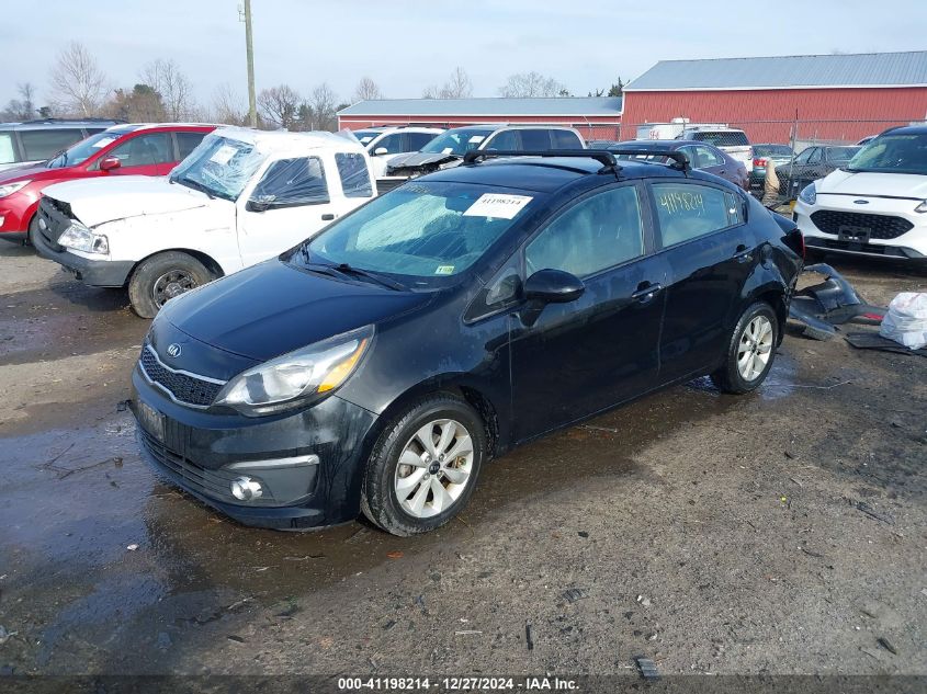 VIN KNADN4A30G6645870 2016 KIA Rio, EX no.2