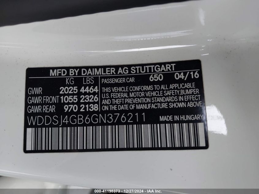 VIN WDDSJ4GB6GN376211 2016 Mercedes-Benz CLA 250, 4... no.9