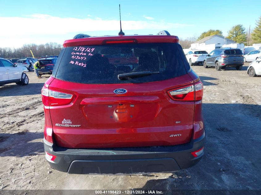 2020 Ford Ecosport Se VIN: MAJ6S3GL6LC315576 Lot: 41198423