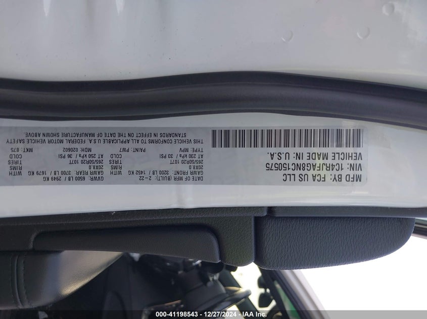 2022 JEEP GRAND CHEROKEE WK LAREDO X 4X4 - 1C4RJFAG8NC150575