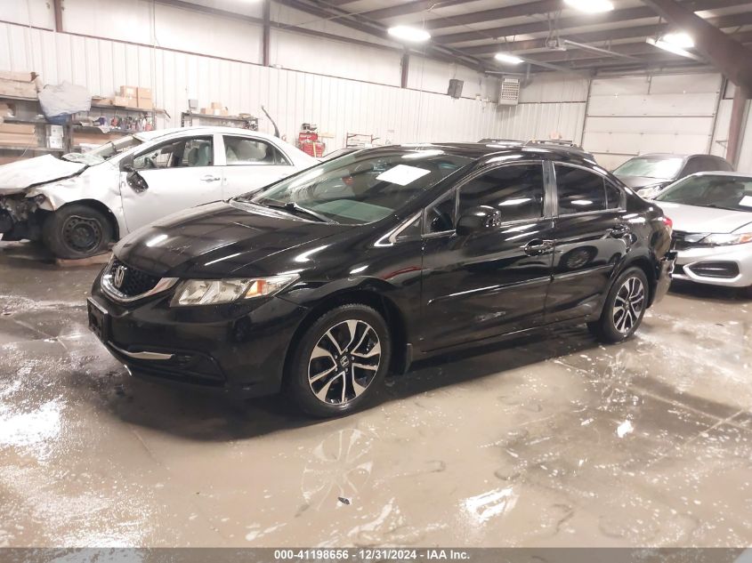 VIN 19XFB2F86DE067406 2013 Honda Civic, EX no.2