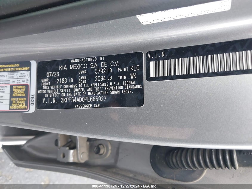 2023 KIA FORTE GT LINE - 3KPF54AD0PE666927