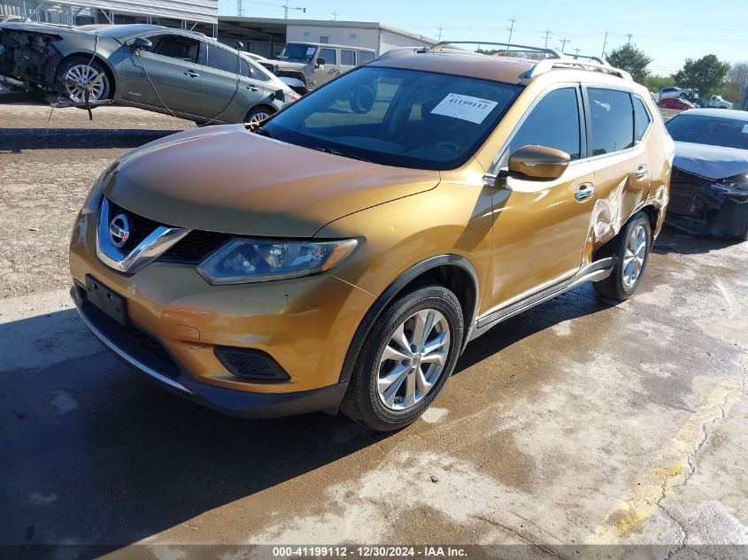 VIN 5N1AT2ML7FC770873 2015 Nissan Rogue, SV no.2