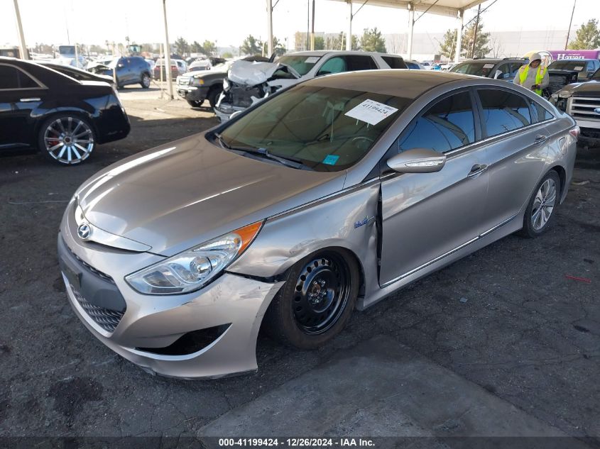 VIN KMHEC4A48EA103749 2014 Hyundai Sonata, Hybrid L... no.2