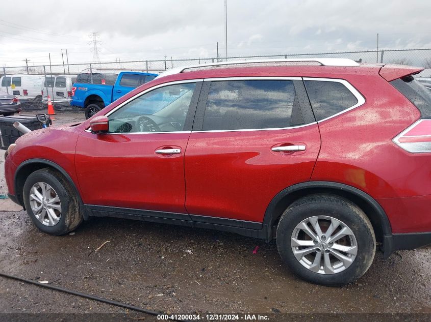 2015 Nissan Rogue Sv VIN: KNMAT2MV0FP577737 Lot: 41200034