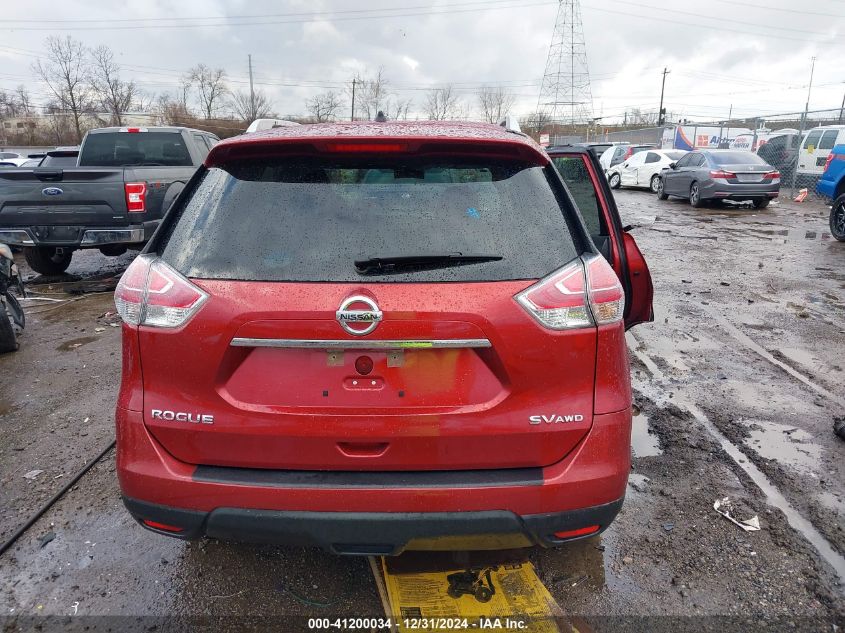 2015 Nissan Rogue Sv VIN: KNMAT2MV0FP577737 Lot: 41200034