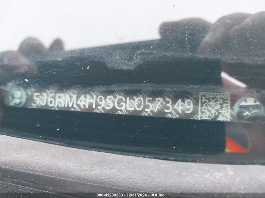 2016 HONDA CR-V TOURING - 5J6RM4H95GL057349