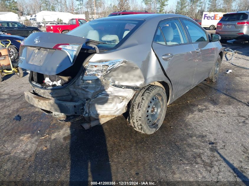 VIN 2T1BURHE2EC127699 2014 Toyota Corolla, LE no.4