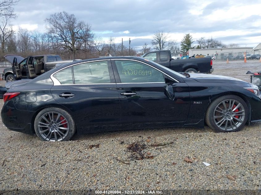 VIN JN1FV7AR9JM481106 2018 Infiniti Q50, 3.0T Red S... no.14