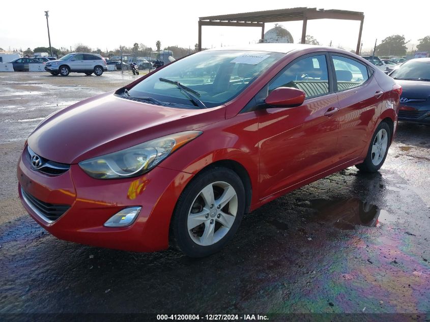 VIN KMHDH4AE8DU800924 2013 Hyundai Elantra, Gls no.2