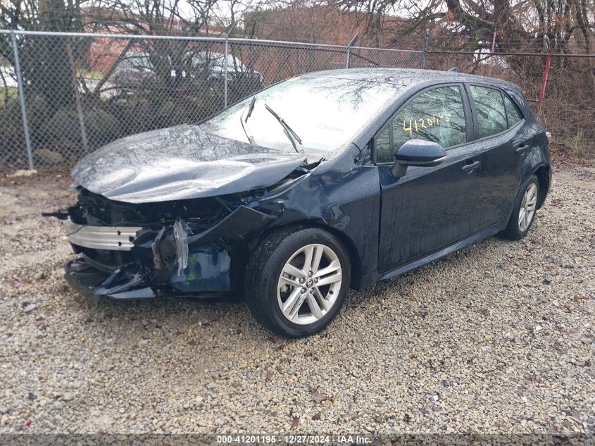 VIN JTNK4RBE6K3060226 2019 Toyota Corolla, SE no.2