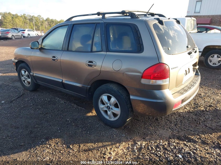 2006 HYUNDAI SANTA FE VIN: KM8SC13D76U046636