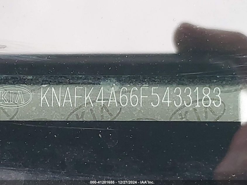 VIN KNAFK4A66F5433183 2015 KIA FORTE no.9