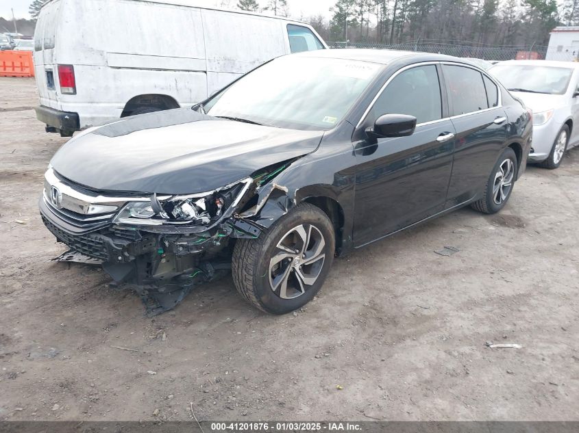 VIN 1HGCR2F30GA073567 2016 Honda Accord, LX no.2