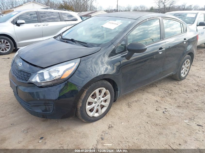 VIN KNADM4A38D6278442 2013 KIA RIO no.2