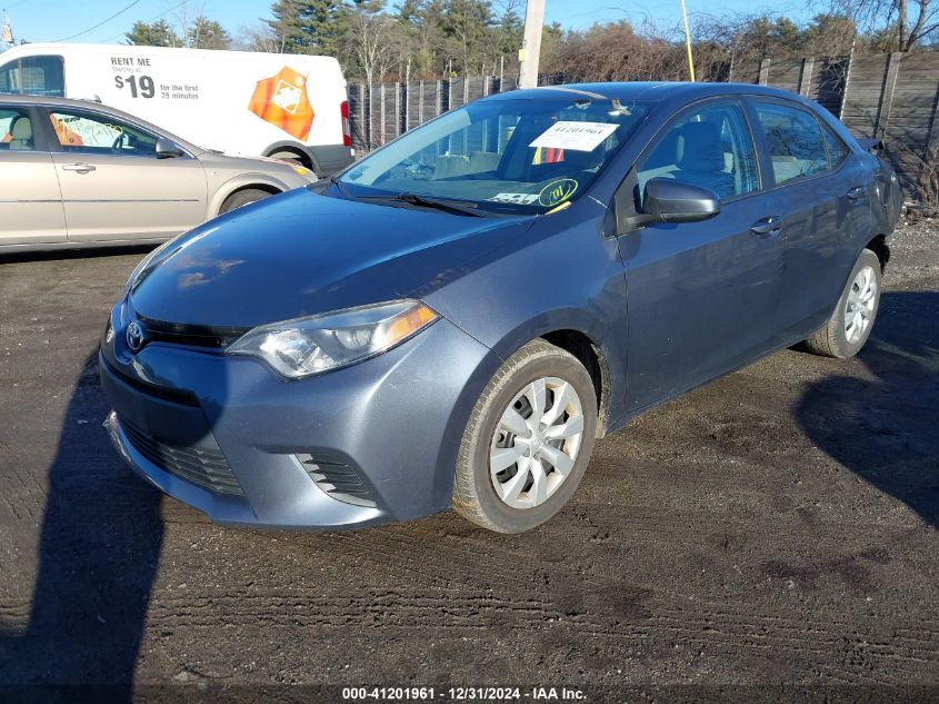 VIN 2T1BURHE0EC213416 2014 Toyota Corolla, LE no.2