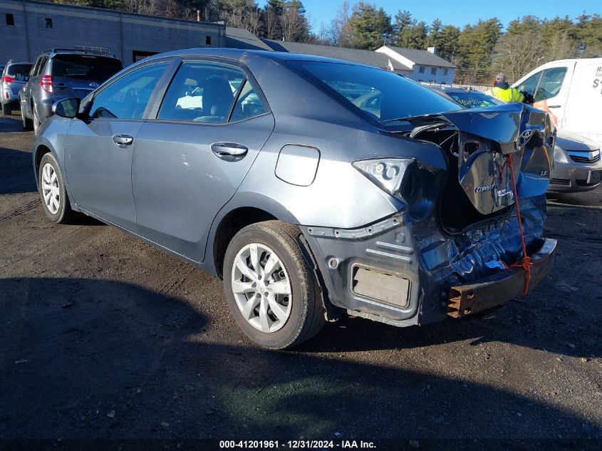 VIN 2T1BURHE0EC213416 2014 Toyota Corolla, LE no.3