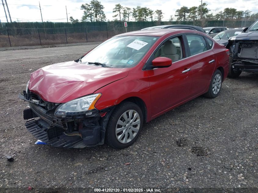 VIN 3N1AB7AP4EY243880 2014 Nissan Sentra, S no.2