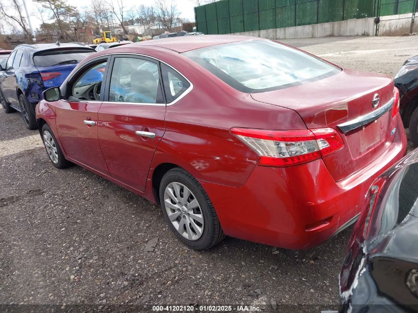 VIN 3N1AB7AP4EY243880 2014 Nissan Sentra, S no.3