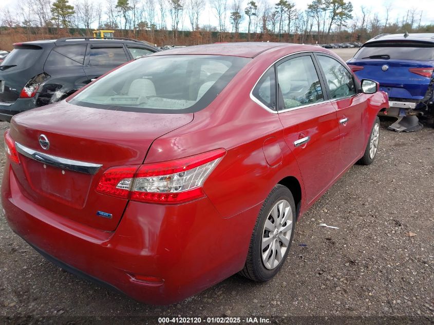 VIN 3N1AB7AP4EY243880 2014 Nissan Sentra, S no.4