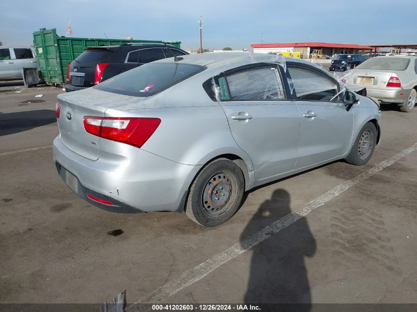 VIN KNADM4A38E6413002 2014 KIA Rio, LX no.4