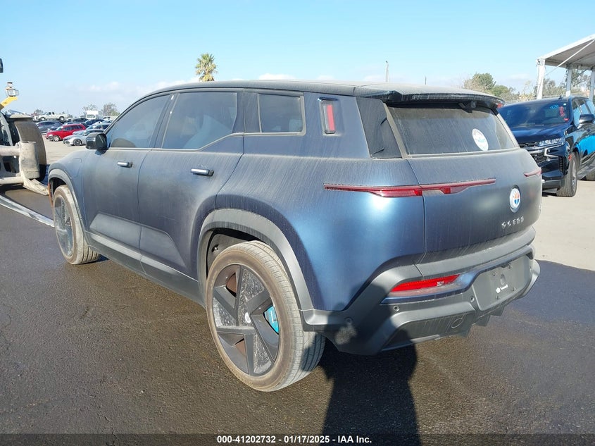 Vin: vcf1zbu27pg002072, lot: 41693037, fisker ocean one 20233