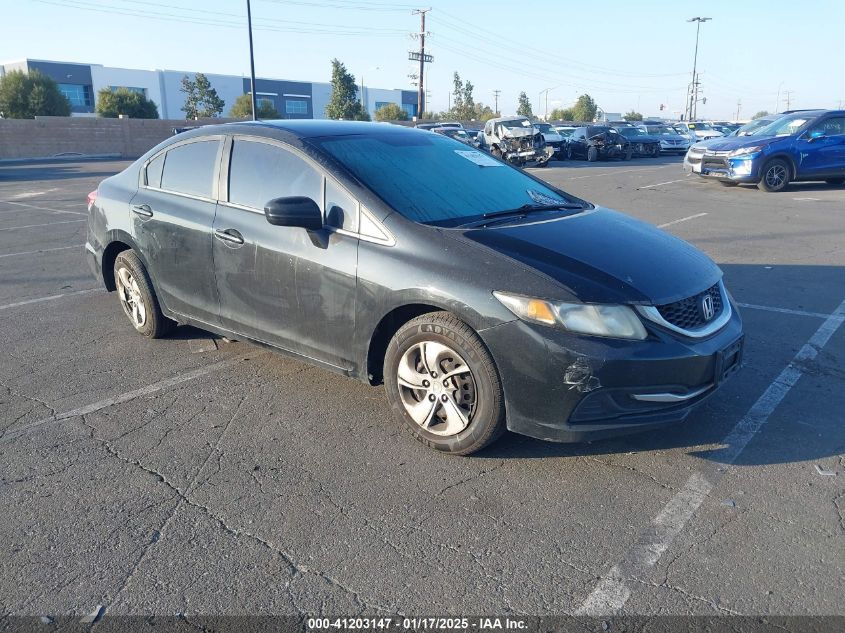 VIN 19XFB2F53FE707659 2015 Honda Civic, LX no.1