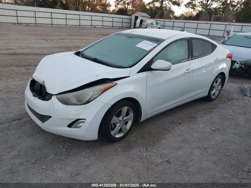 VIN 5NPDH4AE0DH263786 2013 Hyundai Elantra, Gls no.2