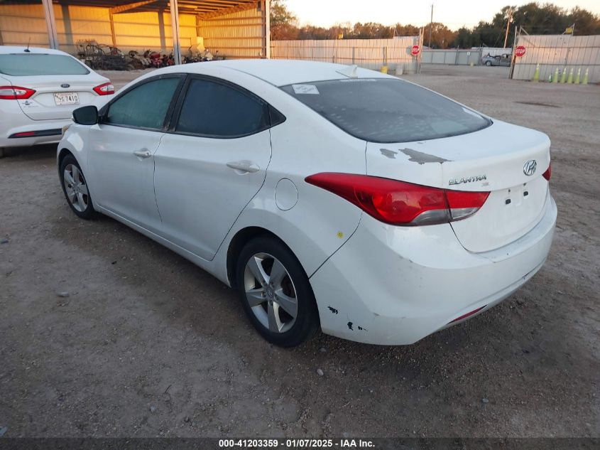 VIN 5NPDH4AE0DH263786 2013 Hyundai Elantra, Gls no.3