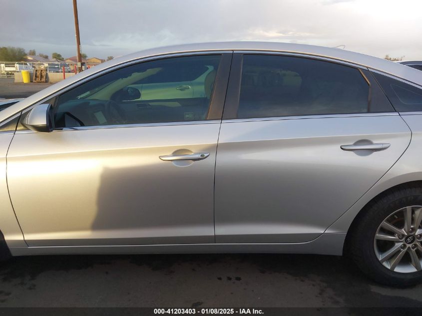 VIN 5NPE24AF9HH438542 2017 Hyundai Sonata, SE no.15