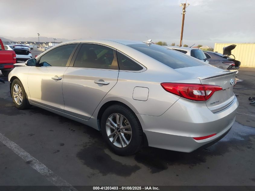 VIN 5NPE24AF9HH438542 2017 Hyundai Sonata, SE no.3