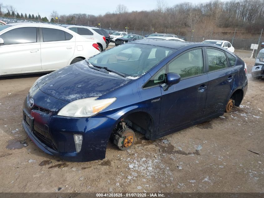 VIN JTDKN3DU7E1774000 2014 TOYOTA PRIUS no.2