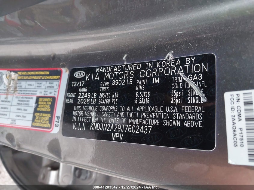 2018 KIA SOUL - KNDJN2A29J7602437