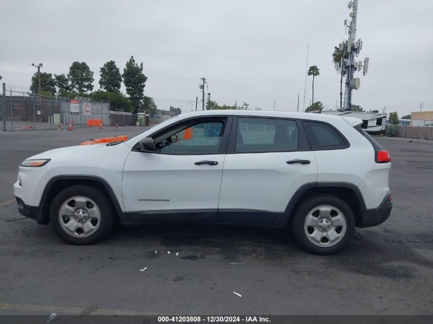 VIN 1C4PJLAB4EW207489 2014 Jeep Cherokee, Sport no.14