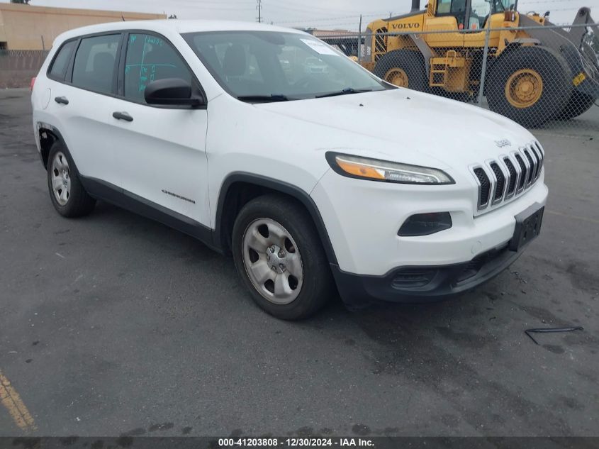 VIN 1C4PJLAB4EW207489 2014 Jeep Cherokee, Sport no.1