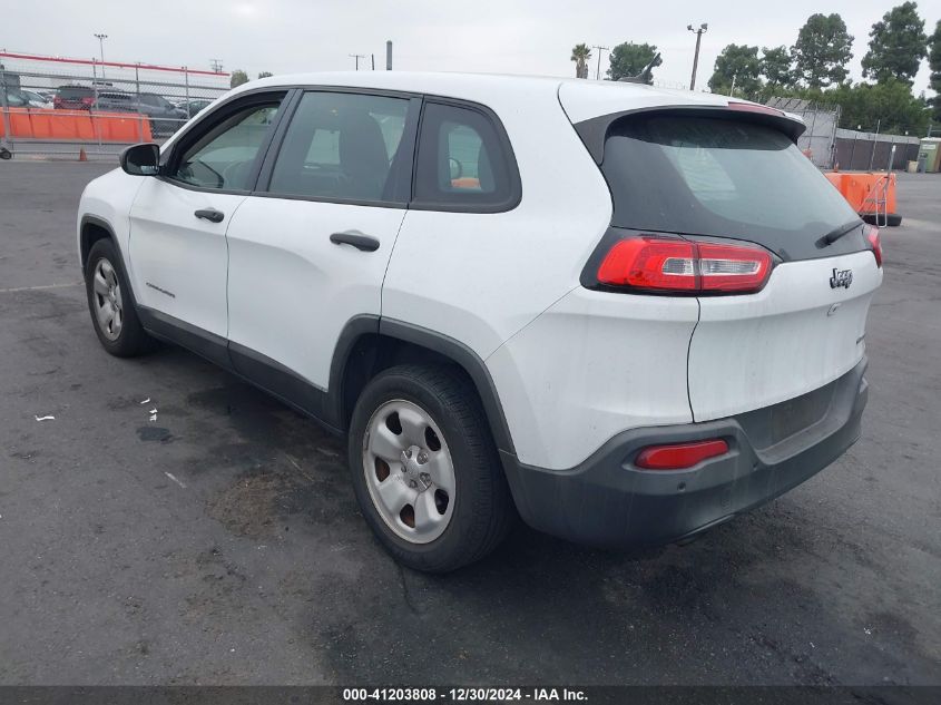 VIN 1C4PJLAB4EW207489 2014 Jeep Cherokee, Sport no.3