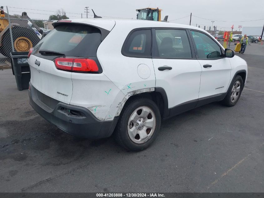 VIN 1C4PJLAB4EW207489 2014 Jeep Cherokee, Sport no.4