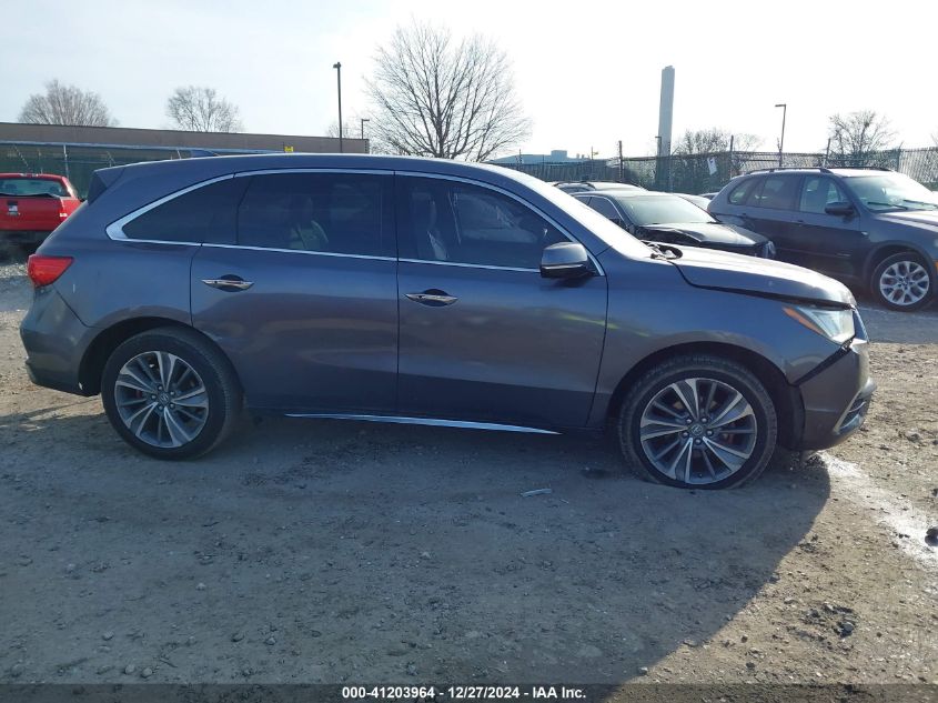 2017 Acura Mdx Technology Package VIN: 5J8YD4H55HL001655 Lot: 41203964