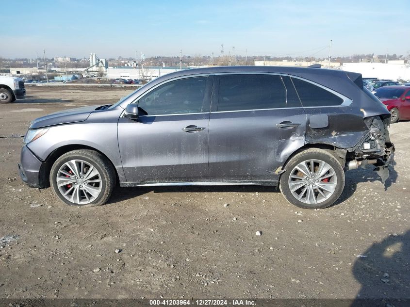 2017 Acura Mdx Technology Package VIN: 5J8YD4H55HL001655 Lot: 41203964