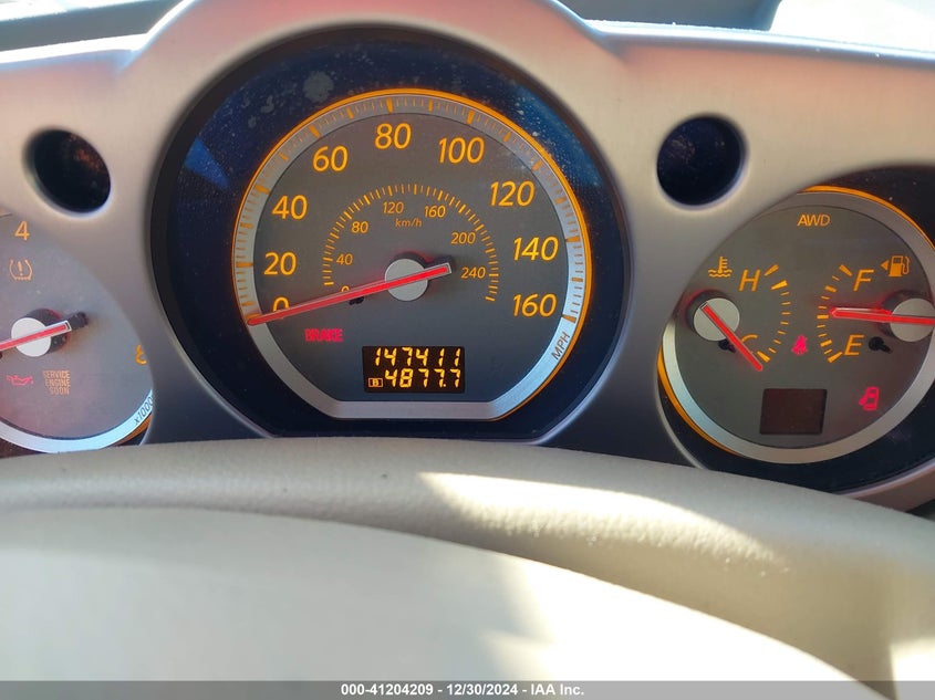 2007 Nissan Murano VIN: NEWYORKLHT4935 Lot: 41204209